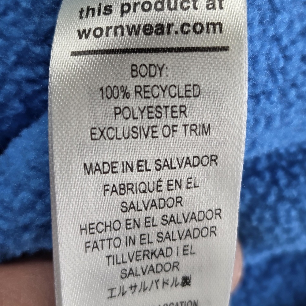 Patagonia Jacket Mens Large Blue Lightweight Synchilla Snap-T Fleece Pullover - Picture 6 of 11